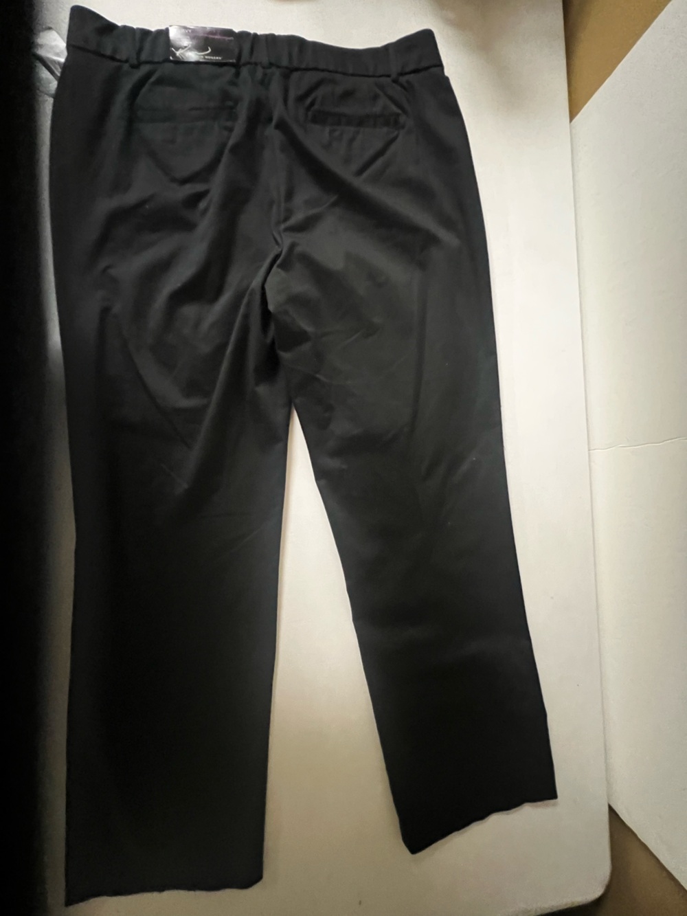 KIM ROGERS BLACK SIZE 14 CURVY STRAIGHT LEG PANTS. SITS AT WAIST. TUMMY PANEL - Picture 4 of 11